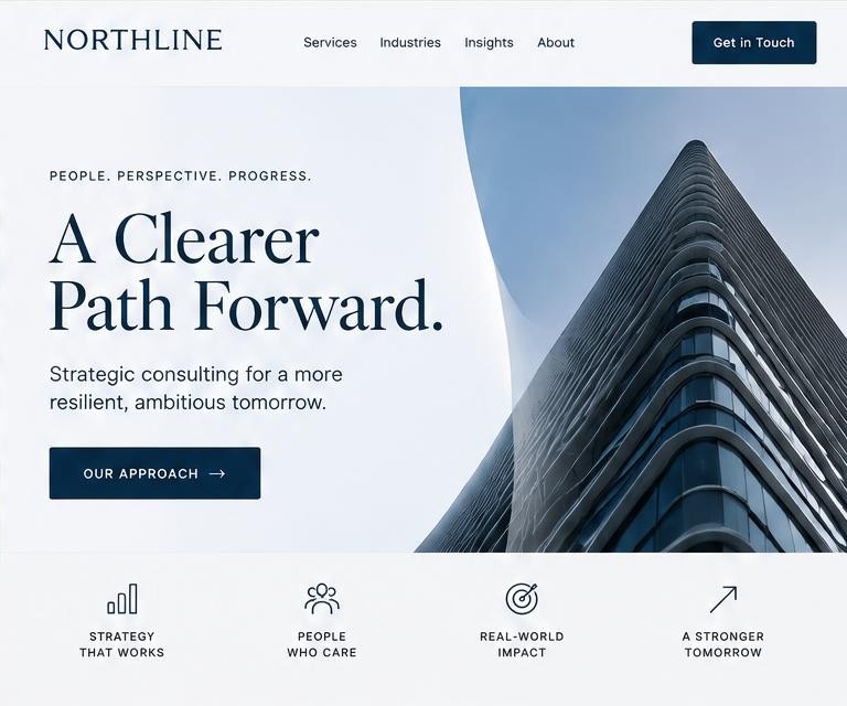 Northline — Corporate & professional services demo website concept